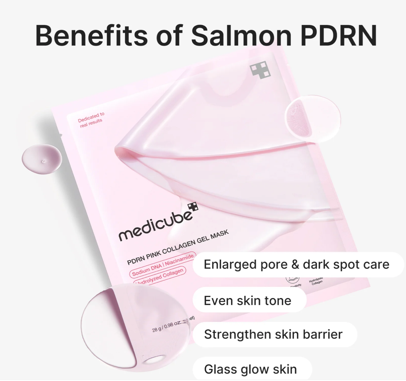 [Medicube] Medicube PDRN Pink Collagen Gel Masks 4set